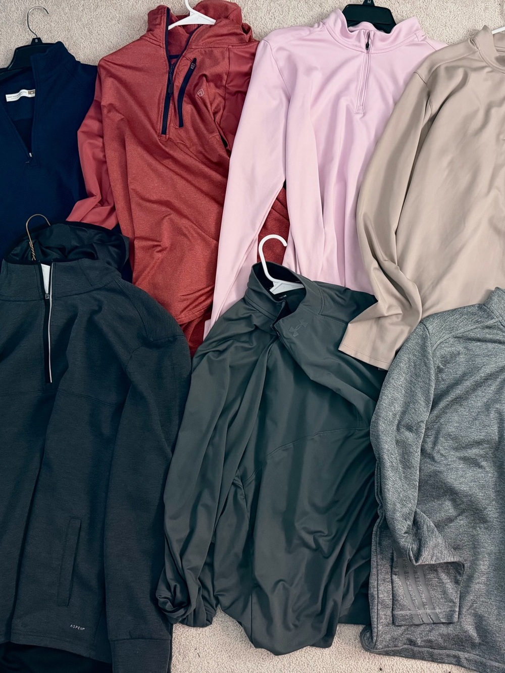 Mixed Men's Quarter-Zip Jackets - Multi Color Pack